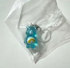 ケアベア クリアマスコットチャーム めじるしアクセサリー ブルー