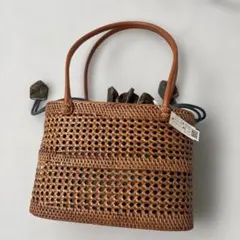 新品巾着付きアタかごバッグ