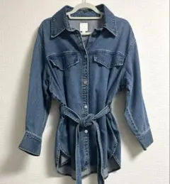 H&M デニム　シャツ　ワンピース