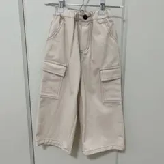 キッズ カーゴパンツ アイボリー