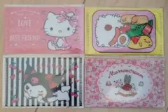 キャラクターカードセット 4枚入り　サンリオ　いちご新聞
