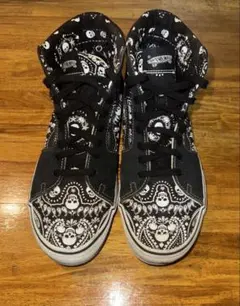 Vansバンダナ スカルペイズリーハイカットスニーカー27.5CM