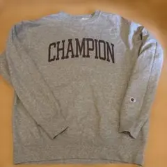 Champion グレー クルーネック トレーナー X-LARGE