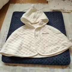 【COMME CA DU MODE】ベビー用キルティングポンチョ（ケープ）