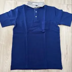 ABAHOUSE ecru ポロシャツ ブルー 3