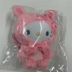 ハローキティ ふわもこアニマルフード むにゅぐるみマスコット　ハローキティ