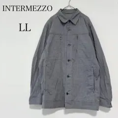 ☆大きいサイズ☆インターメッツォ 長袖シャツ ジップポケット 綿100 レナウンのサムネイル