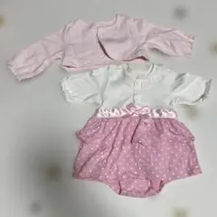 상태좋음 ！フリルロンパース ボレロ 80