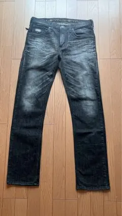 EDWIN XU ストレートデニムブラック