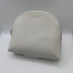 未使用級　フルラ　スクエア　化粧ポーチ　コスメポーチ　小物入れ　小銭入れ　白のサムネイル