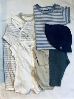 ベビー服7点セット(ボンポワン/マリメッコ/プチバトーなど) 3ヶ月用 60