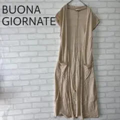 【BUONA GIORNATA】ロングコットンニットジレ / カーディガンのサムネイル