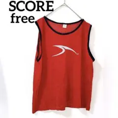 SCORE 【free】メッシュタンクトップ 赤レッド ADULTスポーツウェア