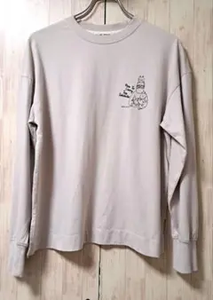 Blucielo ブルチェーロ 長袖 Tシャツ カットソー イラスト ベージュのサムネイル