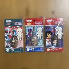 キューピー　キュージョン　ストラップ　仮面ライダー　他　3点セット