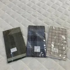 メンズ ハンカチ 3枚セット チェック柄