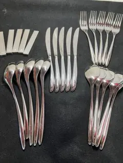 Noritake ノリタケ LuckyWoodステンレス カトラリーセット①