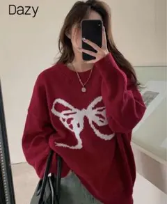 shein Dazy リボンモチーフ ニット