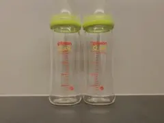 ⭐︎Pigeon ガラス製　哺乳瓶　グリーン2本⭐︎