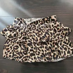 SHEIN ひょう柄 フリルスカート 8Y