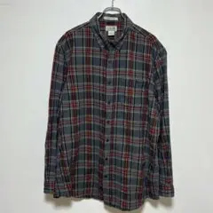 エルエルビーン　ボタンダウン フランネルシャツ　タータンチェック　トールサイズ