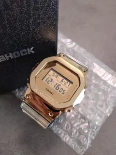 美品稼働☆G-SHOCK DW-5600E☆スピード フルメタルカスタムゴールド