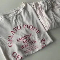GELATO PIQUE ルームウェア　パジャマ　薄ピンク　夏パジャマ