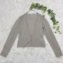 BURBERRY BLACK LABEL サイズ38ベージュラメ入カーディガンのサムネイル