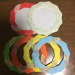 ハンドメイド　折り紙　大リース　089