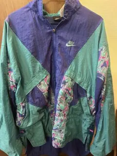 Nike ナイロンジャケット90s 青/紫/緑