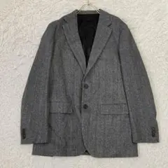 ［未使用］TAKEO KIKUCHI ジャケット グレー L ビジネス カシミヤ