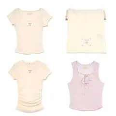 ANDMARY Mary tops set Tシャツ タンクトップ 巾着 3種 - メルカリ