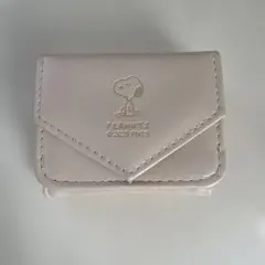 PEANUTS スヌーピー三つ折り財布 ホワイト