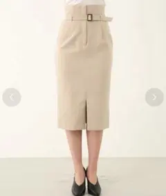 タグ付　riendaウエストディティールペンシルハイウエストスカート M