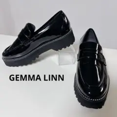 【極美品】GEMMA LINN ジェマリン スタッズローファー エナメル 37