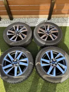 【美品】日産ラフェスタHS 純正アルミホイール スタッドレスタイヤ付き① 美品】日産ラフェスタHS 純正アルミホイール スタッドレスタイヤ付き②