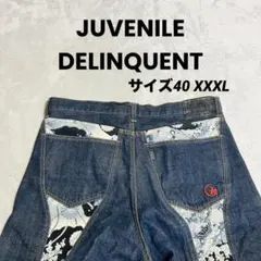 XXXL相当 JUVENILE DELINQUENT ワイドデニムパンツ 42 - メルカリ