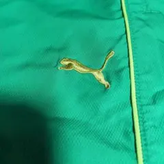 Puma グリーン ナイロンストレートパンツ