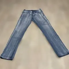 somethingライトブルーデニムパンツ