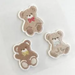 人気！残りわずか【新品・未使用】クマ 可愛い 刺繍 ワッペン