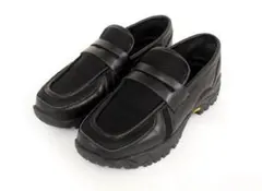 VIBRAM×OPENING ACT リアルレザースウェードローファースニーカー VIBRAM×OPENING ACT リアルレザースウェードローファー