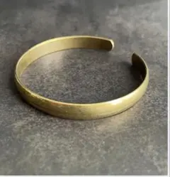 真鍮バングル メンズ レディース アンティーク調 ブレスレット シンプル