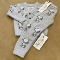 ジェラートピケ　スヌーピー　カーディガン　パンツ　セットアップ　未使用タグ付き