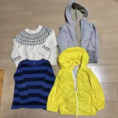 ユニクロ子供用トレーナーパーカージャケットセーター4点セット100-110センチ