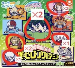 僕のヒーローアカデミア キャラばんちょうこうヘアクリップ