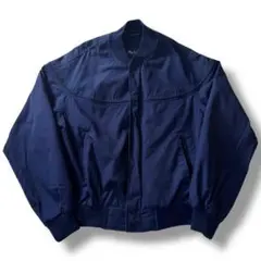 90s Par Four ダービージャケット ネイビー アメカジ 短丈 古着