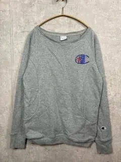 champion トレーナー スウェット ラインストーン M グレー
