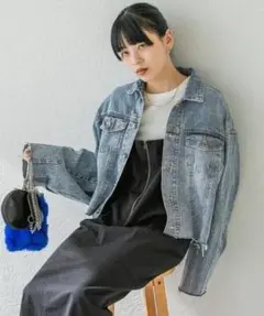 JEANASIS サスティナブルショートGジャン ライトブルー