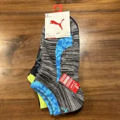 PUMA キッズ靴下 3足セット 21-23cm スニーカーソックス