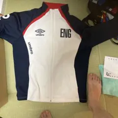 umbro ENG ジャージ ホワイト/ネイビー三点セット